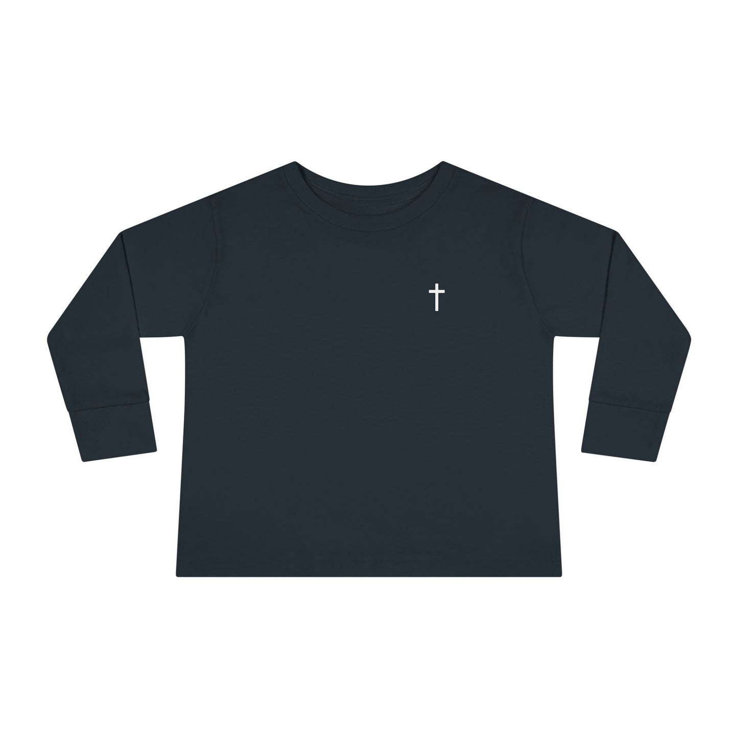 Toddler Long Sleeve Tee with White Cross
