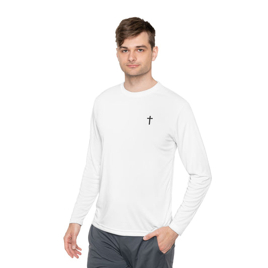 Unisex Sport-Tek Long Sleeve Tee with Black Cross
