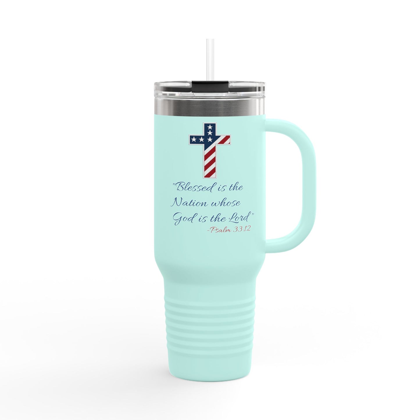 God Bless America Insulated Travel Mug, 40oz