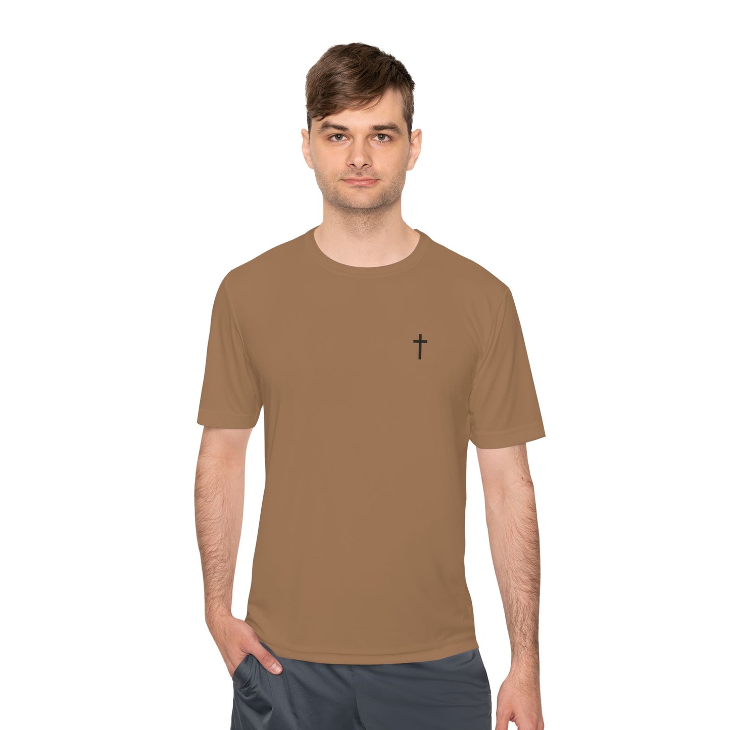 Unisex Sport-Tek Tee with Black Cross