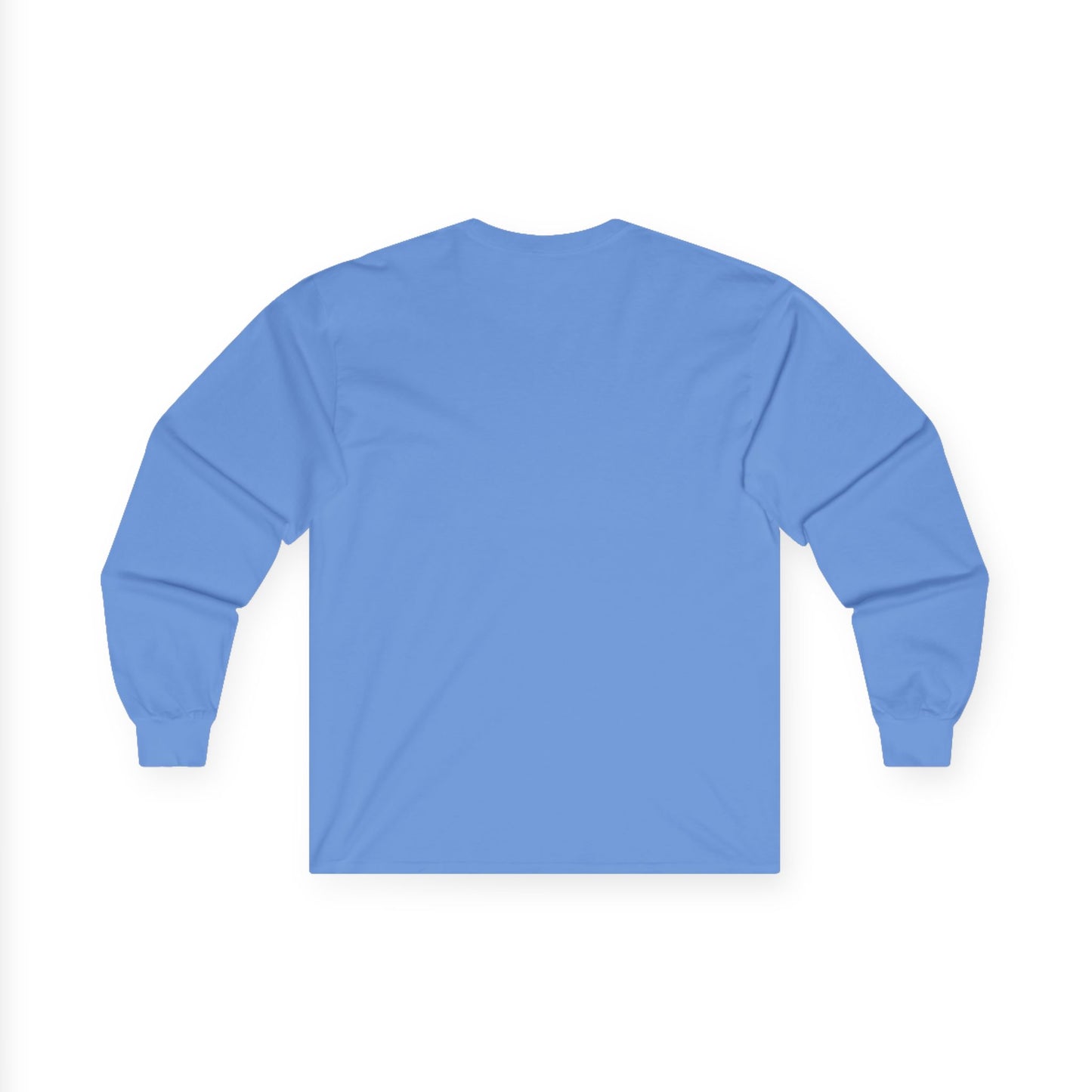 Unisex 100% Cotton Long Sleeve Tee with Black Cross