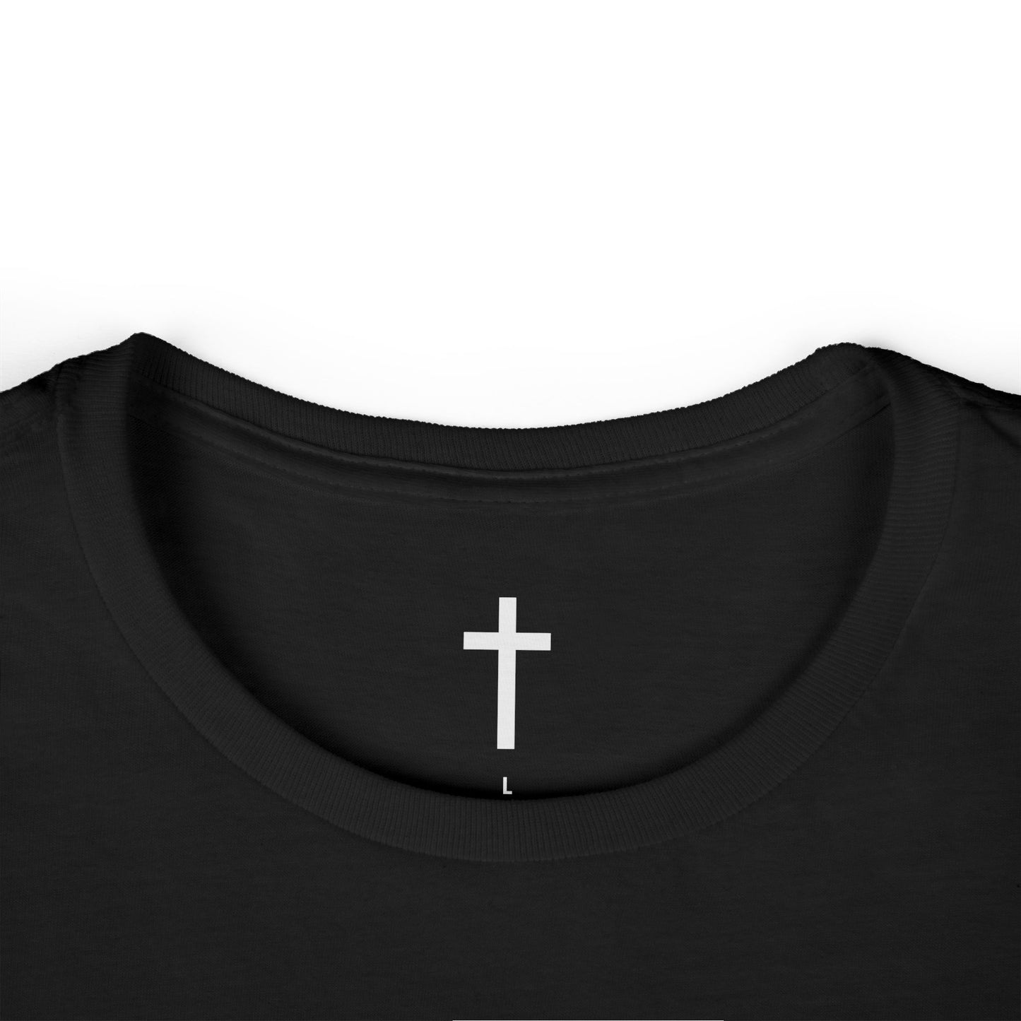 Women's Softstyle Tee with White Cross