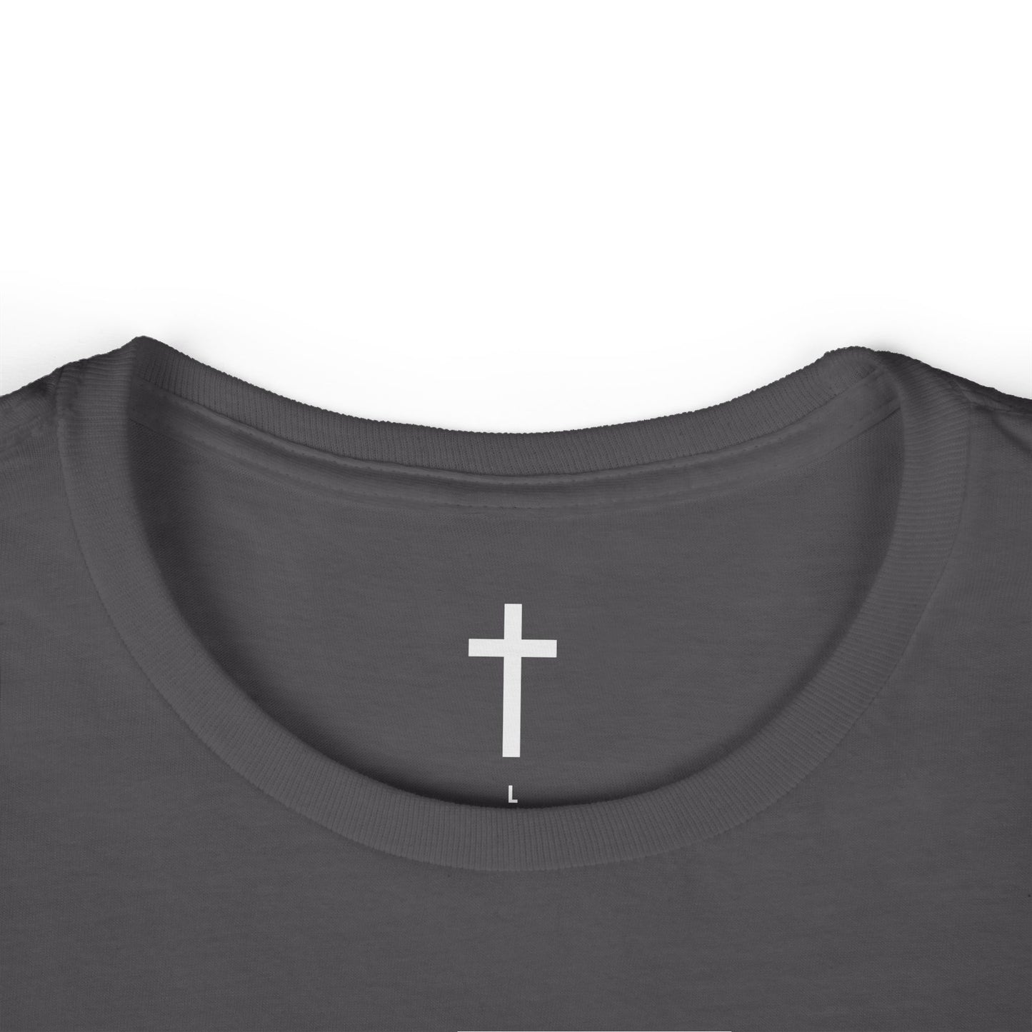 Women's Softstyle Tee with White Cross