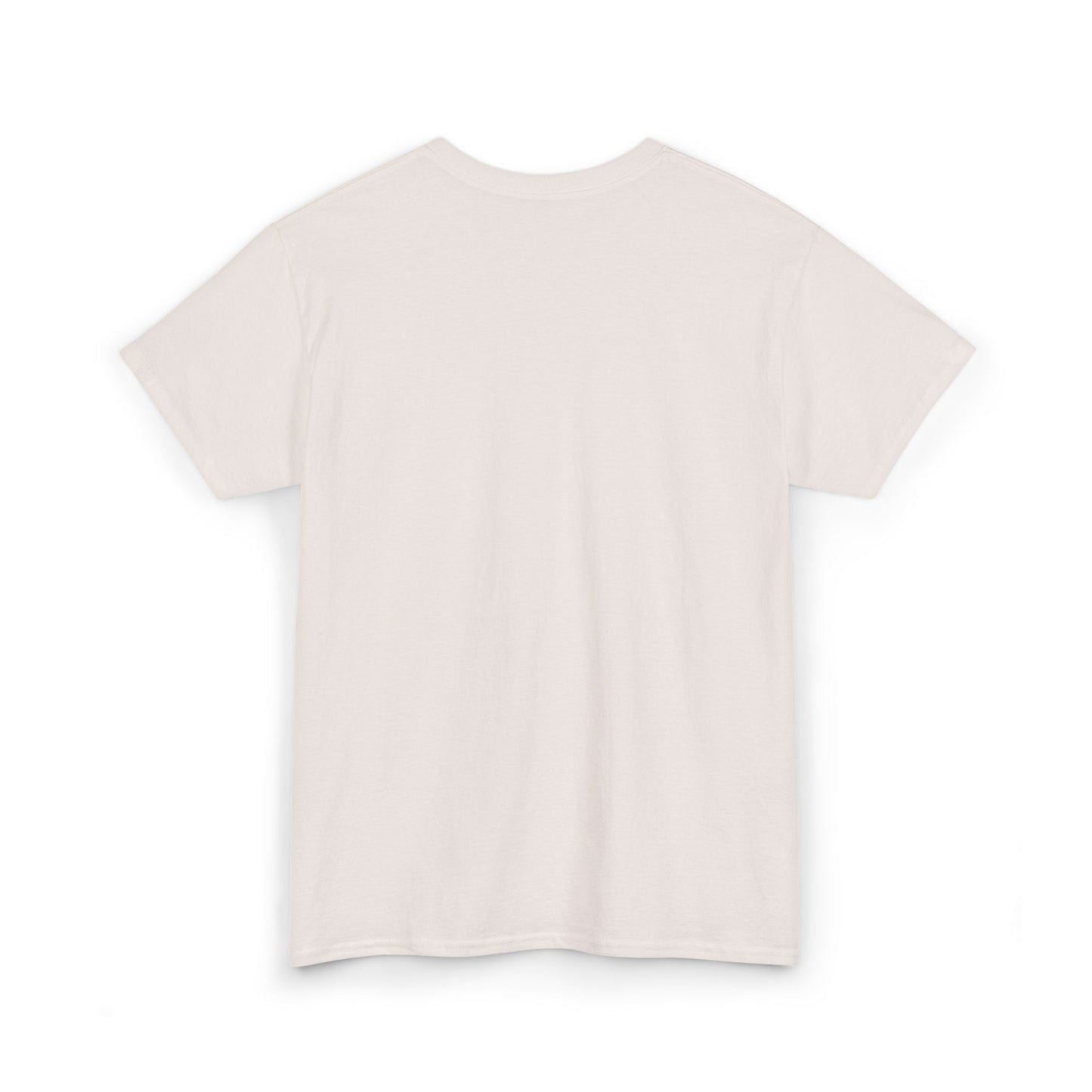 Unisex Heavy Cotton Tee with Black Cross (Embroidered)