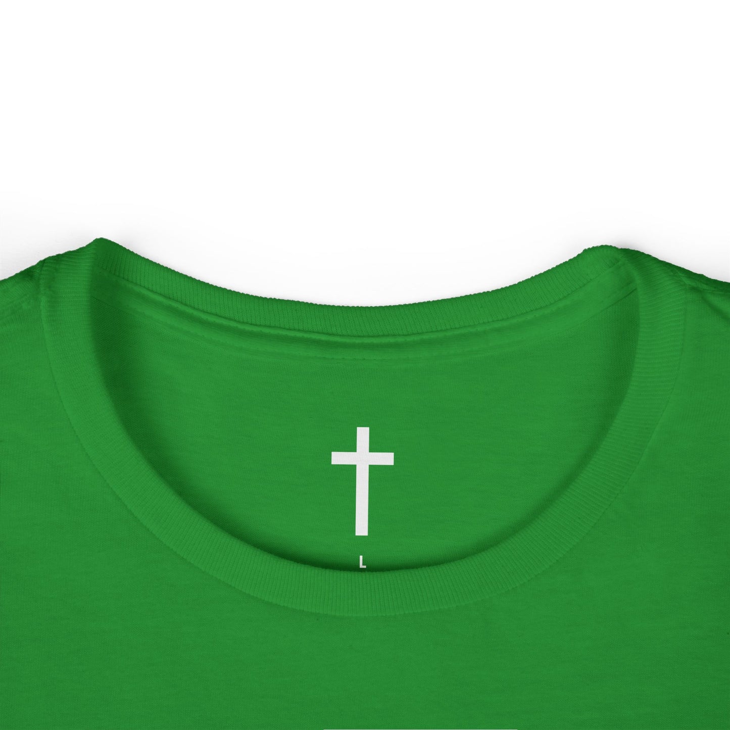 Women's Softstyle Tee with White Cross