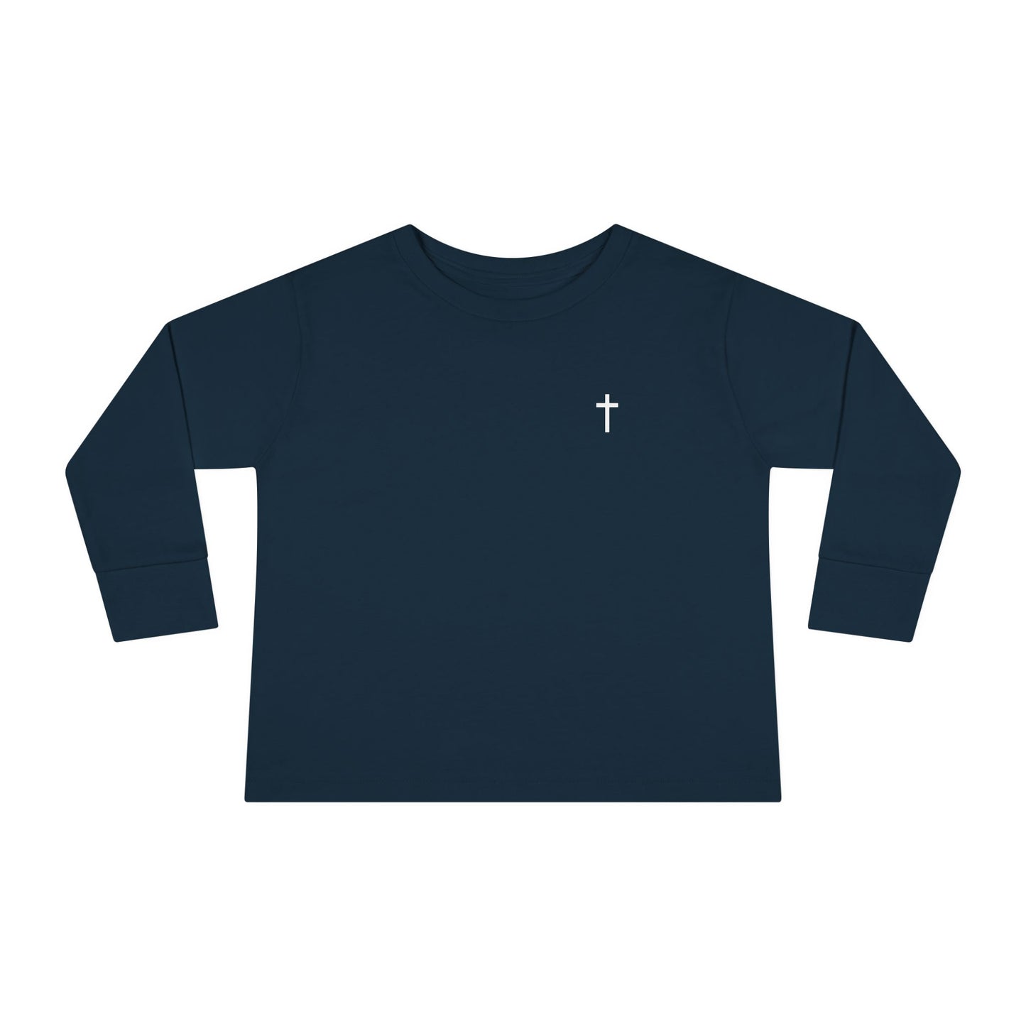 Toddler Long Sleeve Tee with White Cross