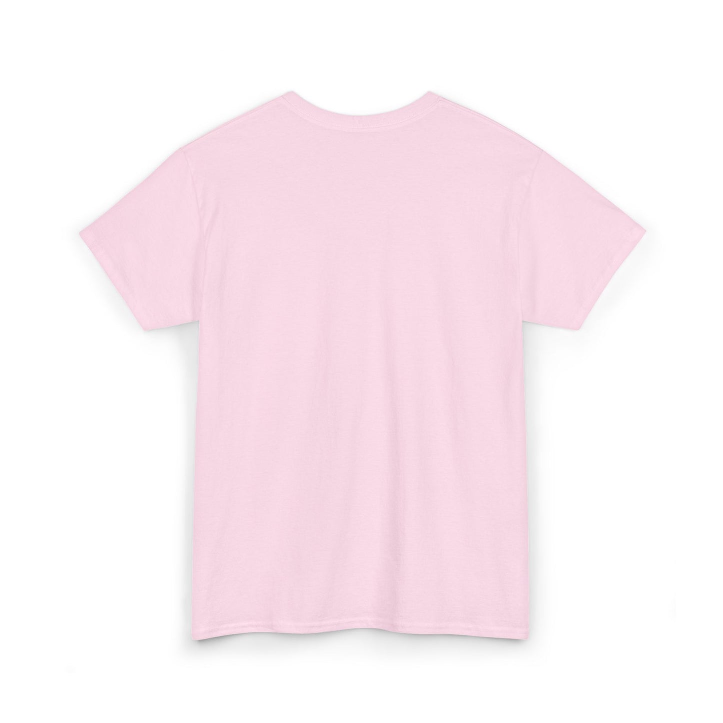 Unisex Heavy Cotton Tee with Black Cross (Embroidered)