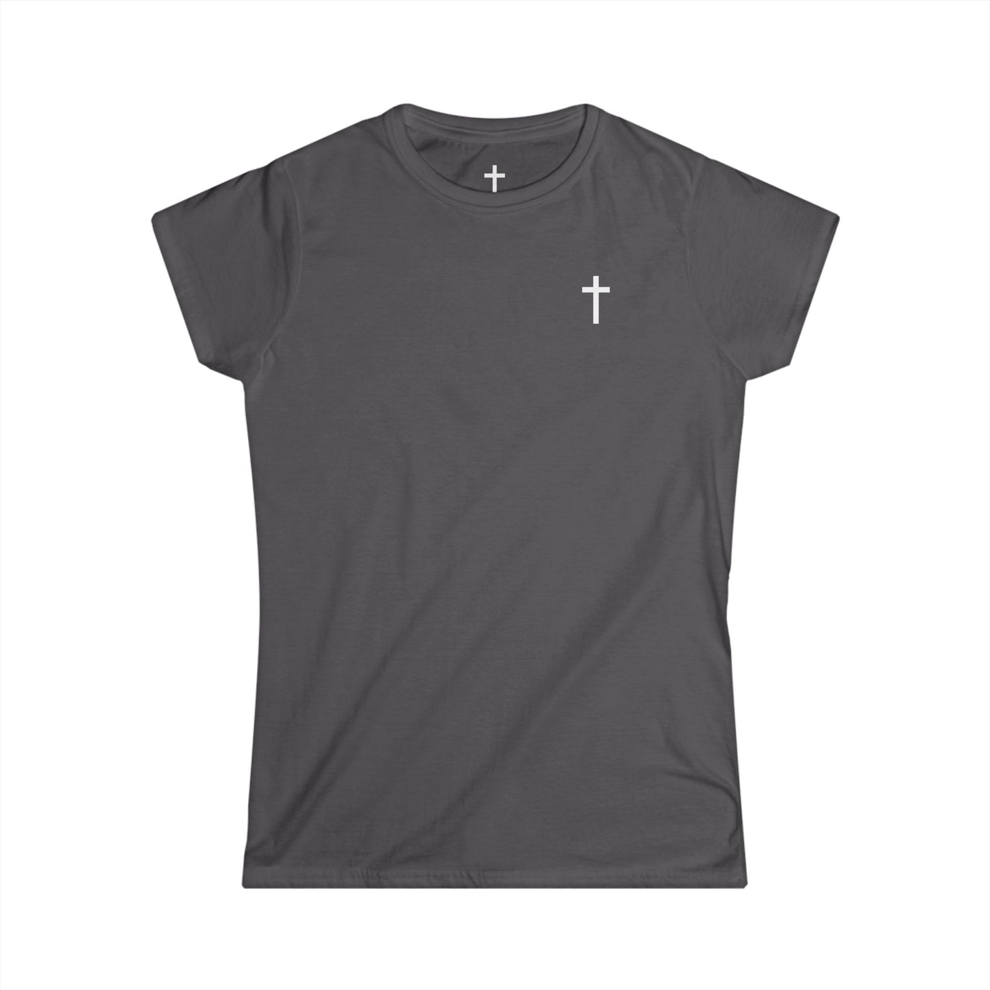 Women's Softstyle Tee with White Cross