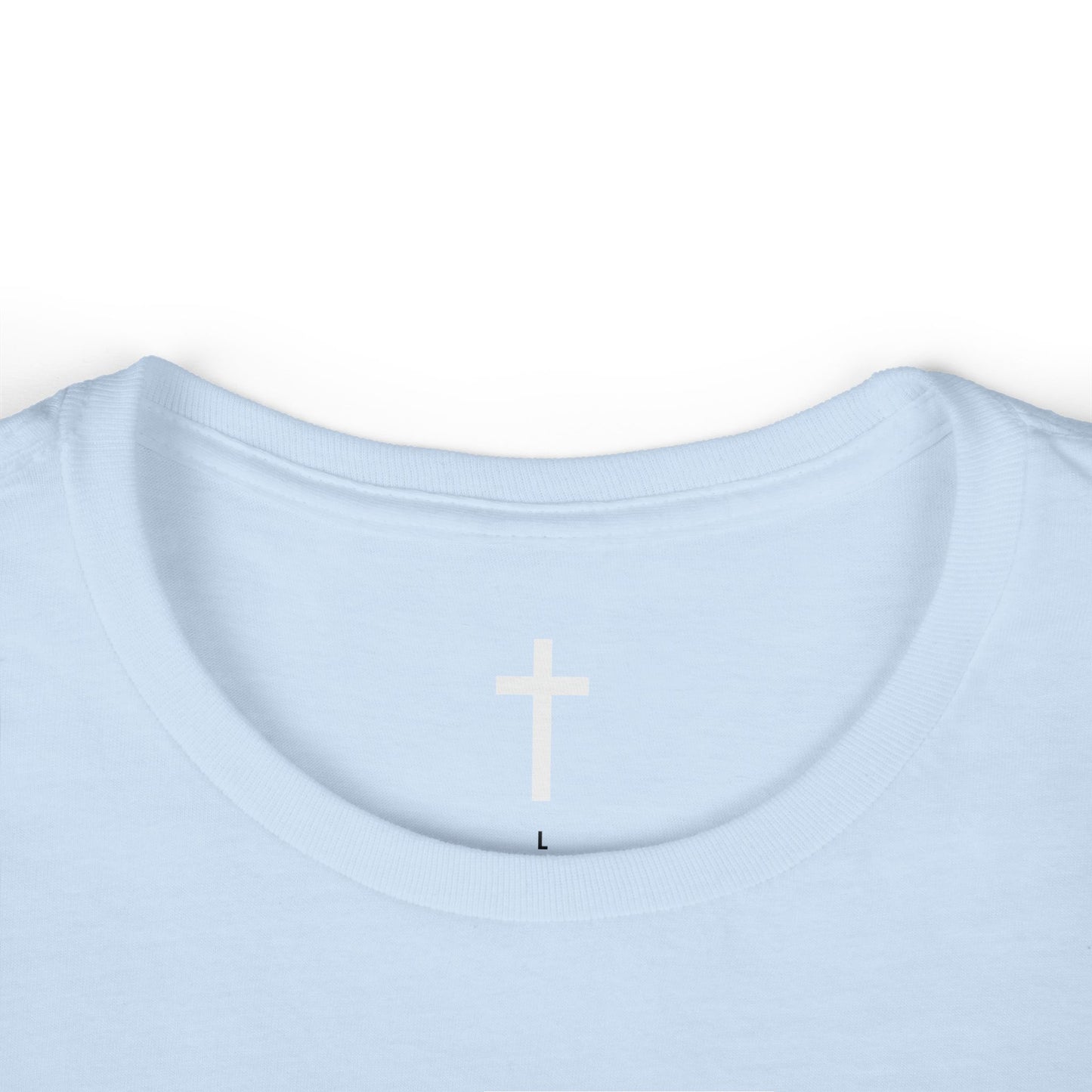 Women's Softstyle Tee with White Cross
