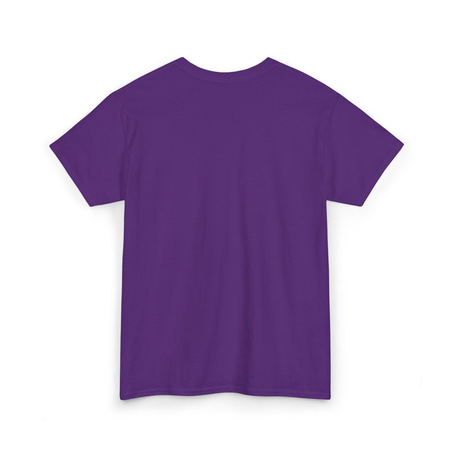 Unisex Heavy Cotton Tee with White Cross (Embroidered)