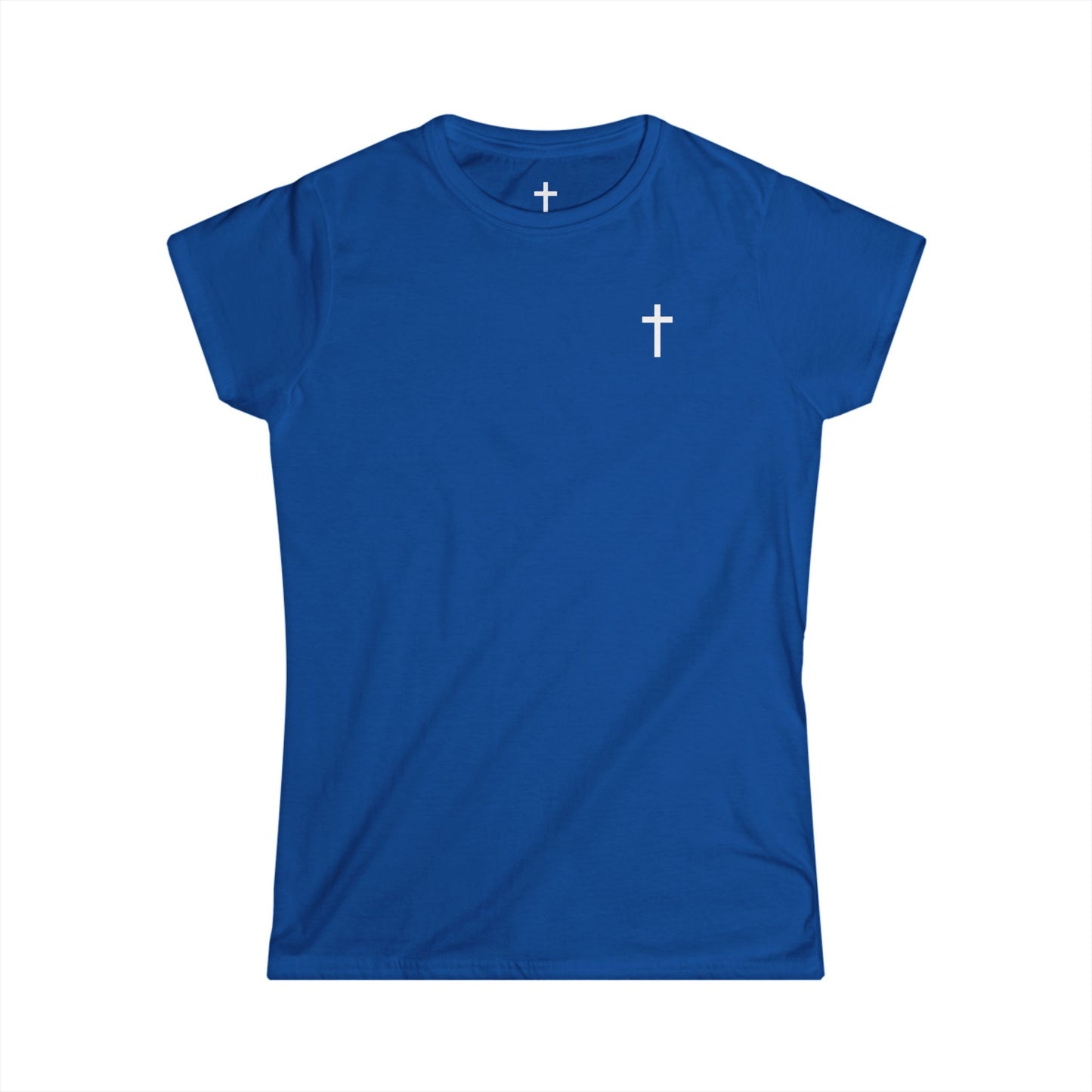 Women's Softstyle Tee with White Cross