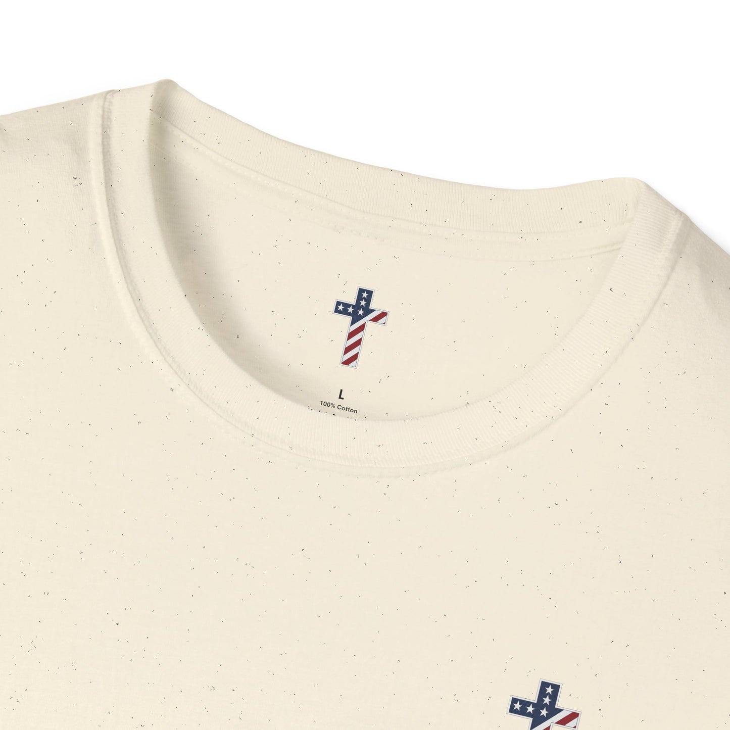 One Cross. One Nation, under God. Unisex Softstyle T-Shirt (no writing on back)