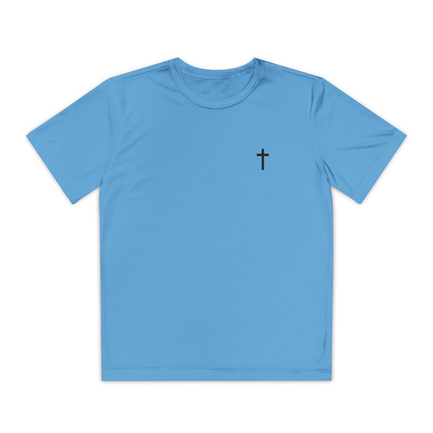 Youth Sport-Tek Tee with Black Cross