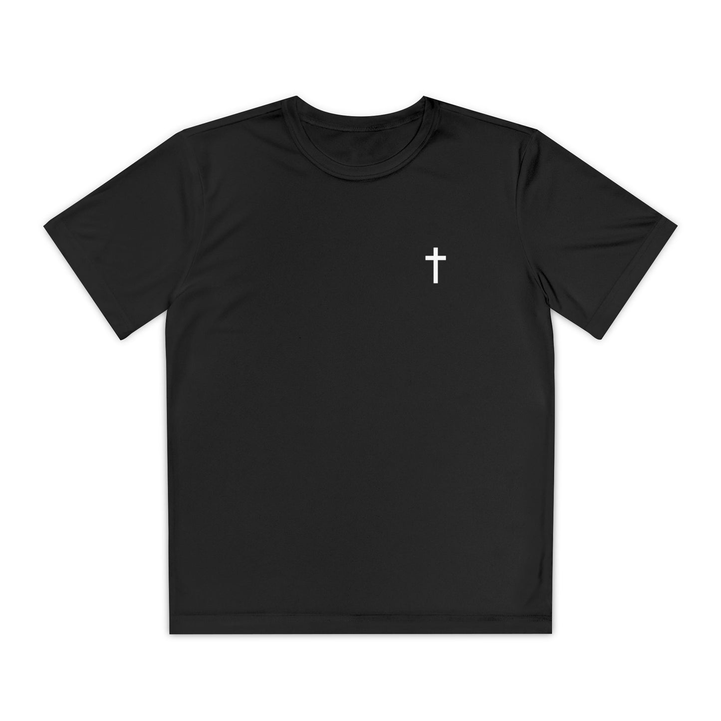 Youth Sport-Tek Tee with White Cross