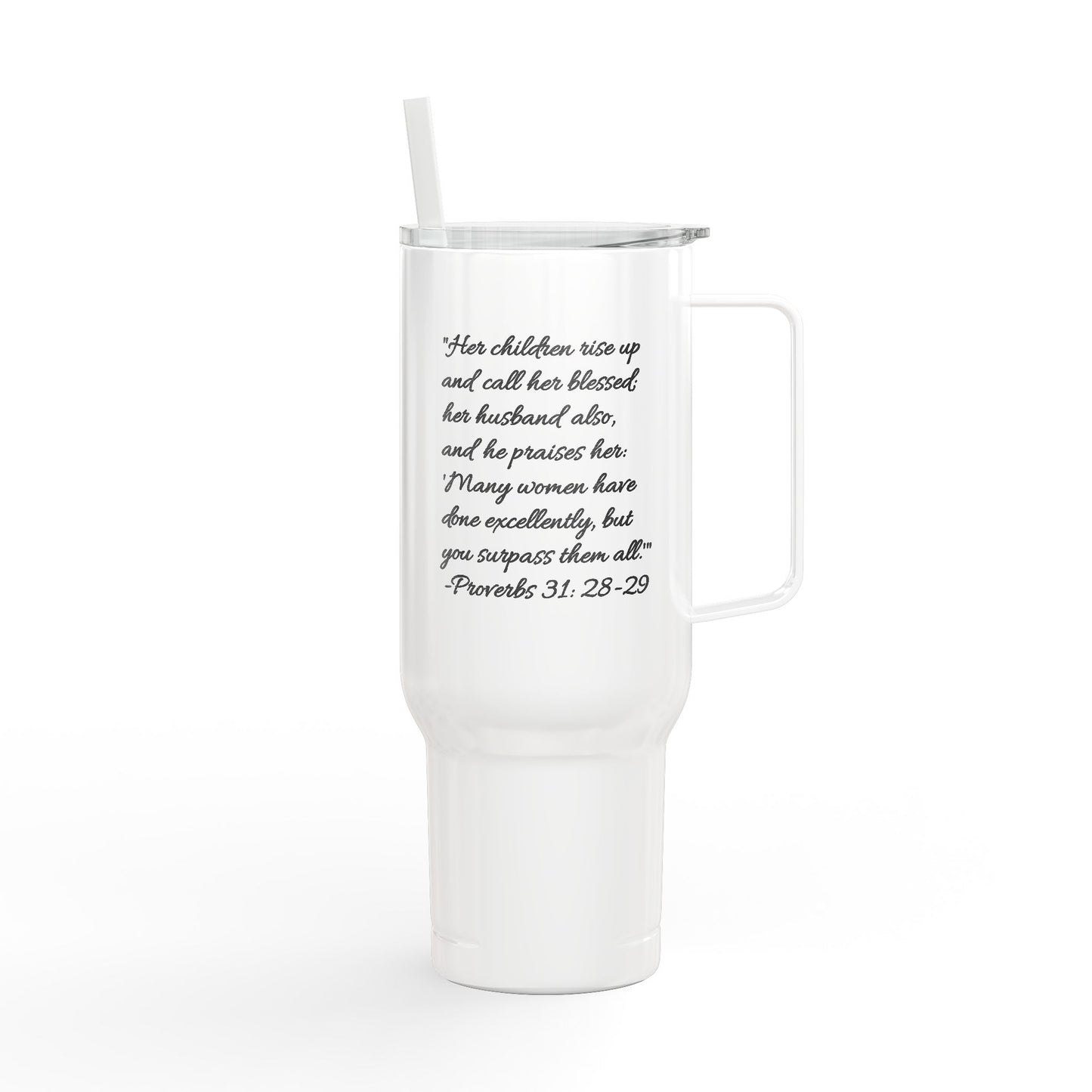 Insulated Tumbler with Lid, 40oz with Mother's Day verse