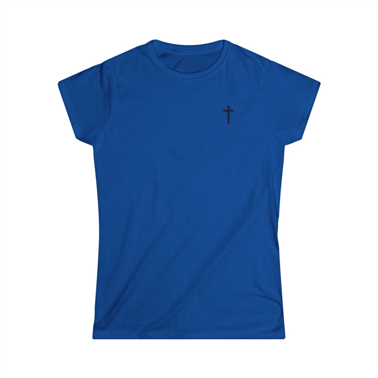 Women's Softstyle Tee with Black Cross