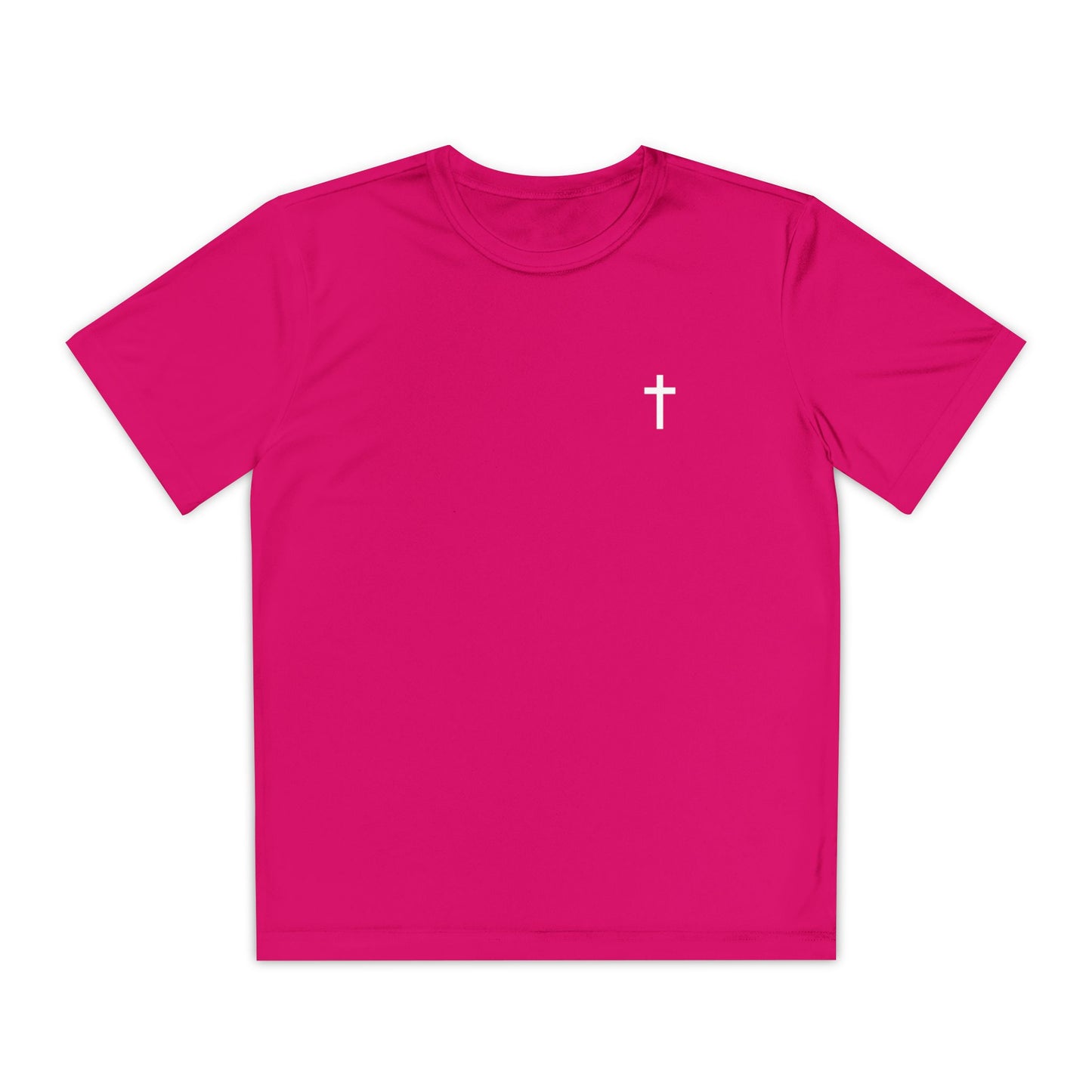 Youth Sport-Tek Tee with White Cross