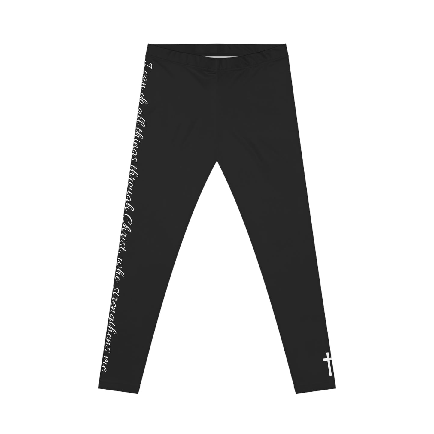 Women's Casual Leggings (Philippians 4:13)