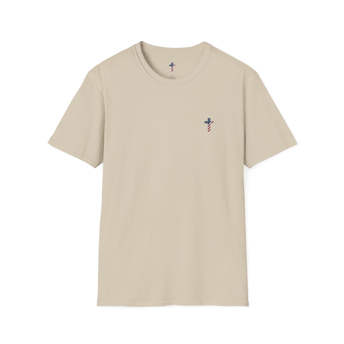 One Cross. One Nation, under God. Unisex Softstyle T-Shirt (no writing on back)