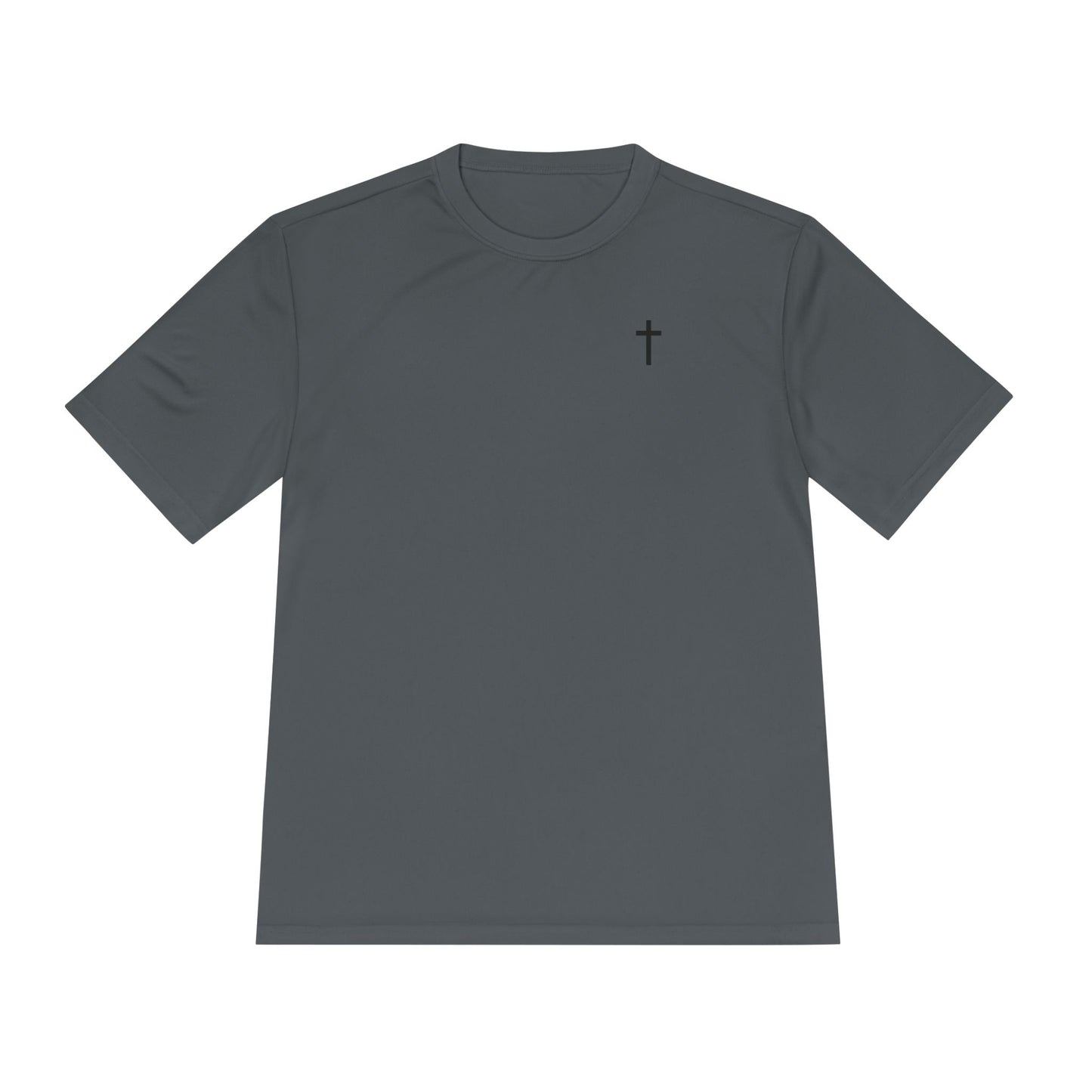 Sport-Tek Unisex Moisture Wicking Tee with Black Cross