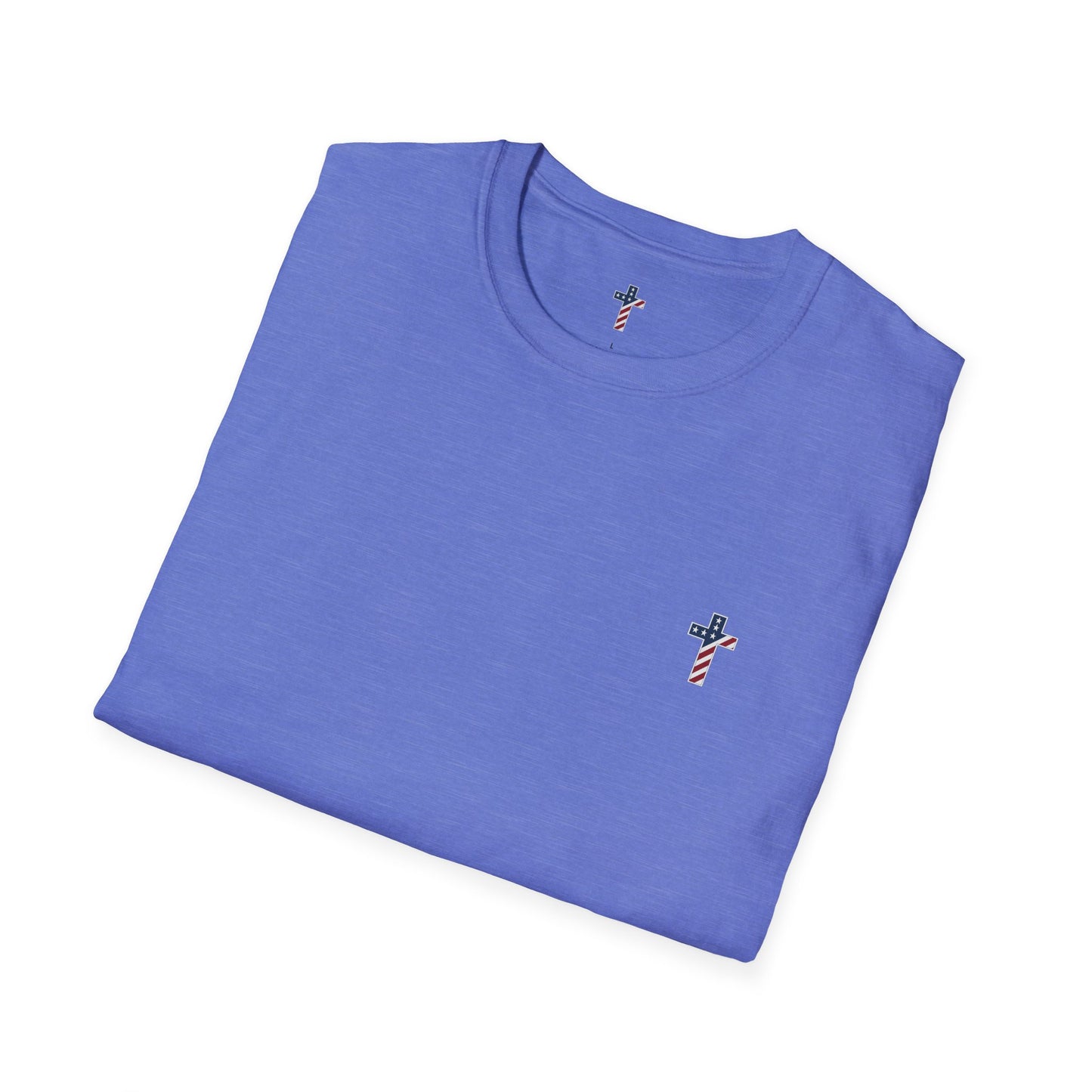 One Cross. One Nation, under God. Unisex Softstyle T-Shirt (no writing on back)