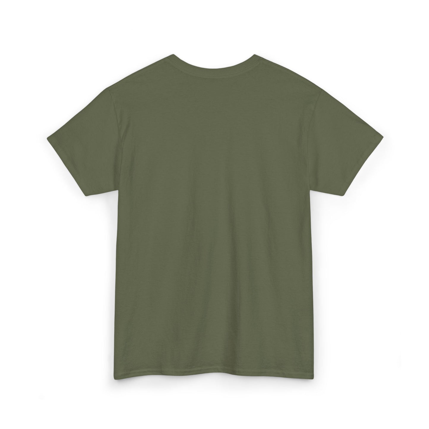 Unisex Heavy Cotton Tee with Black Cross (Embroidered)