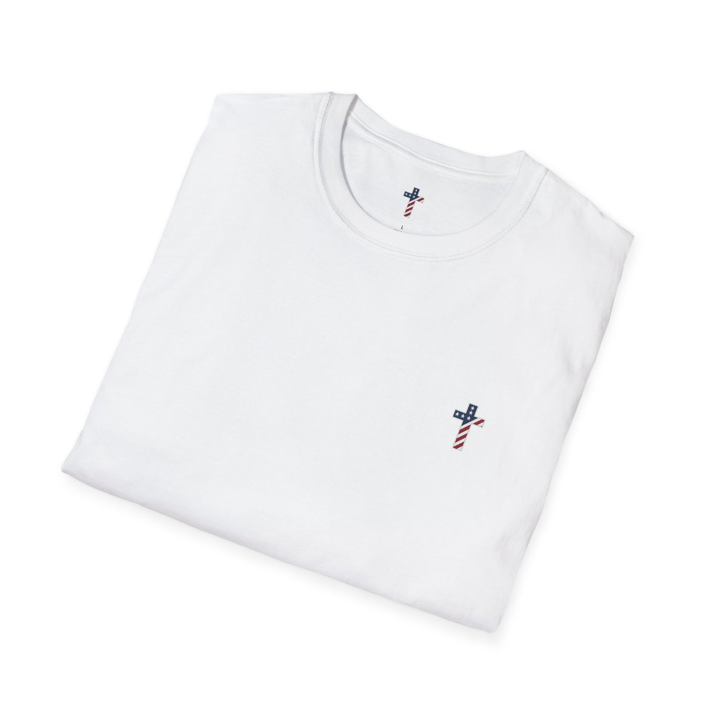 One Cross. One Nation, under God. Unisex Softstyle T-Shirt (no writing on back)
