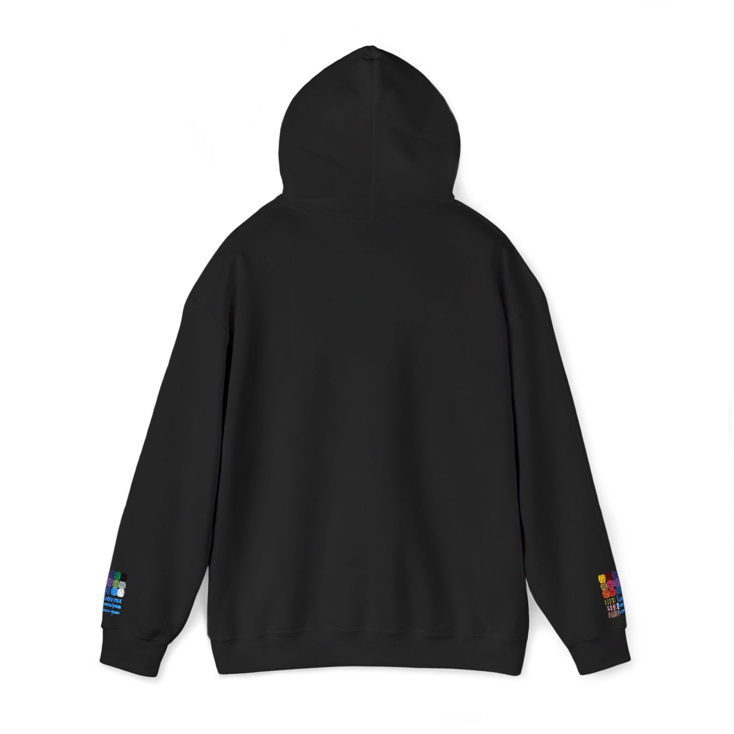 Unisex Embroidered White Cross Hooded Sweatshirt