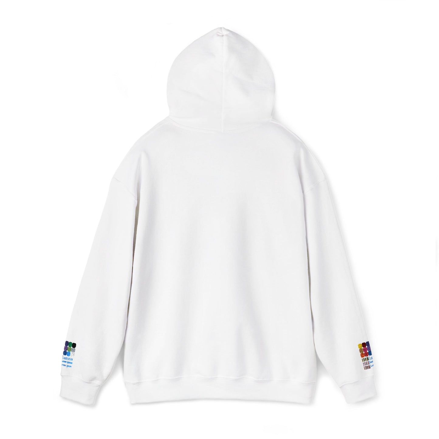 Unisex Embroidered Black Cross Hooded Sweatshirt (Gildan Product)