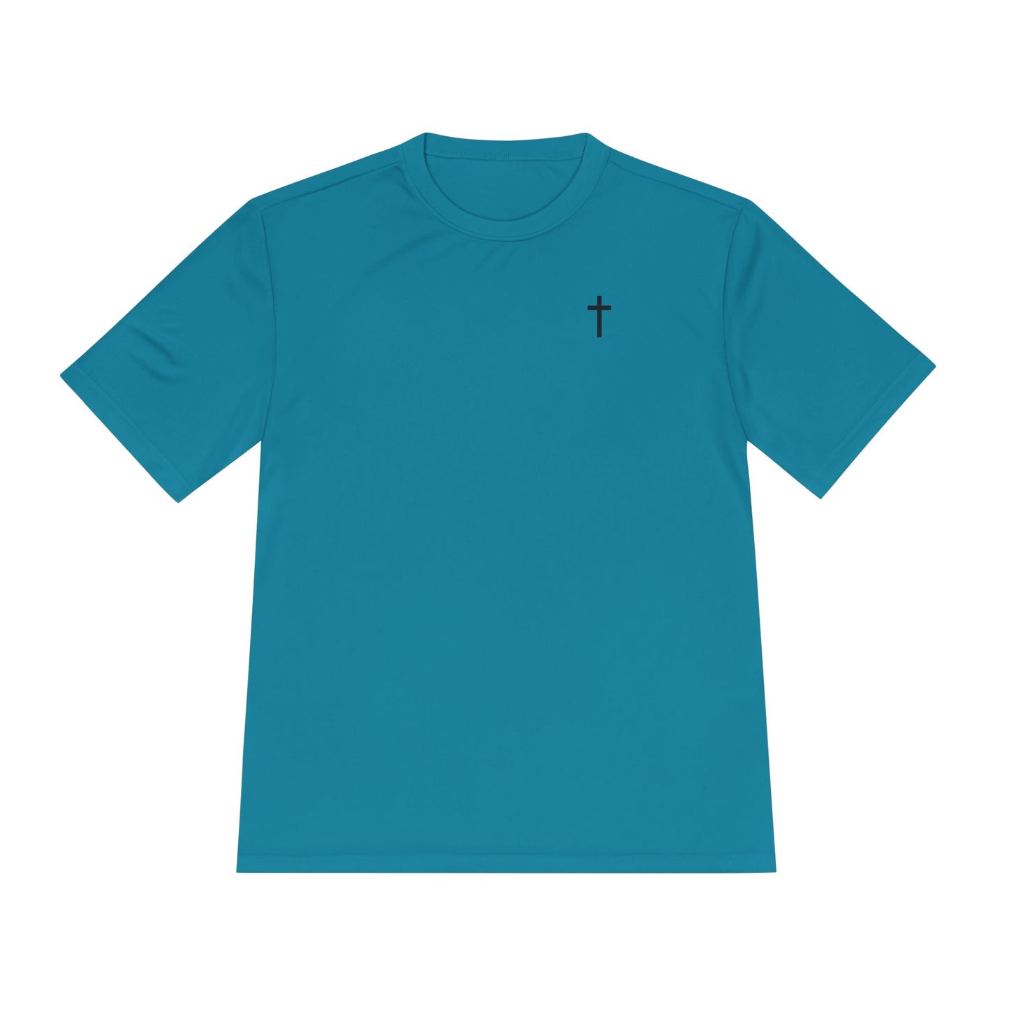 Sport-Tek Unisex Moisture Wicking Tee with Black Cross