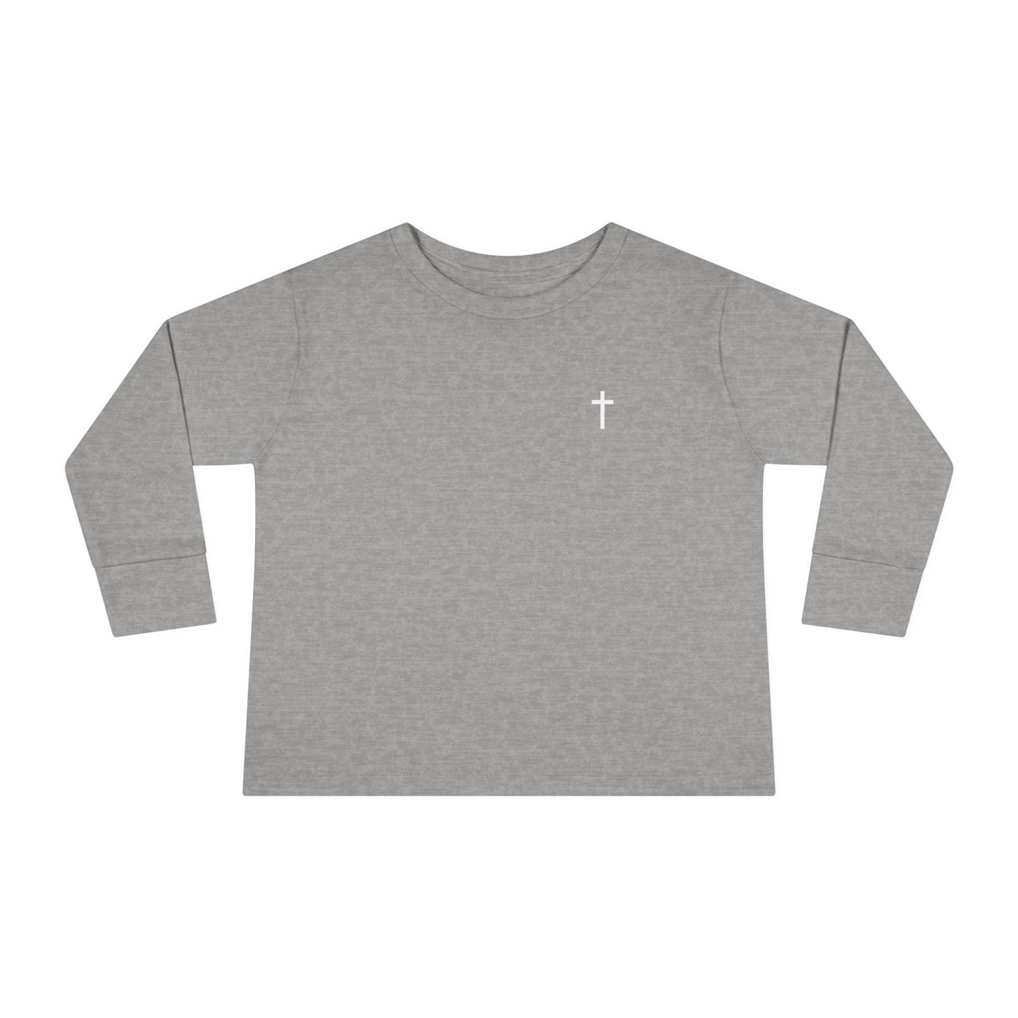 Toddler Long Sleeve Tee with White Cross