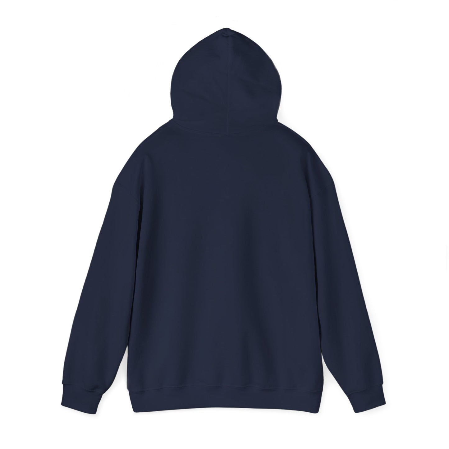 Unisex Christian Hooded Sweatshirt with White Cross (Gildan Product)