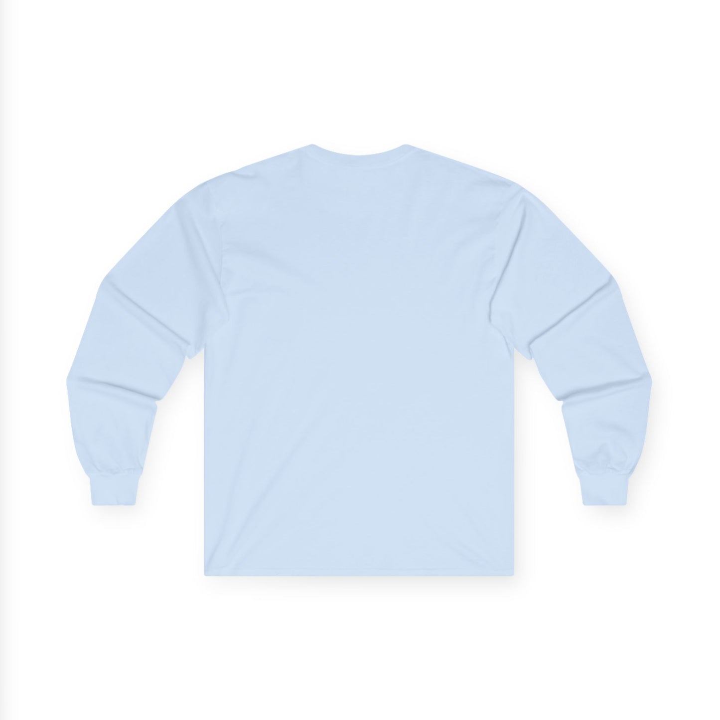 Unisex 100% Cotton Long Sleeve Tee with Black Cross