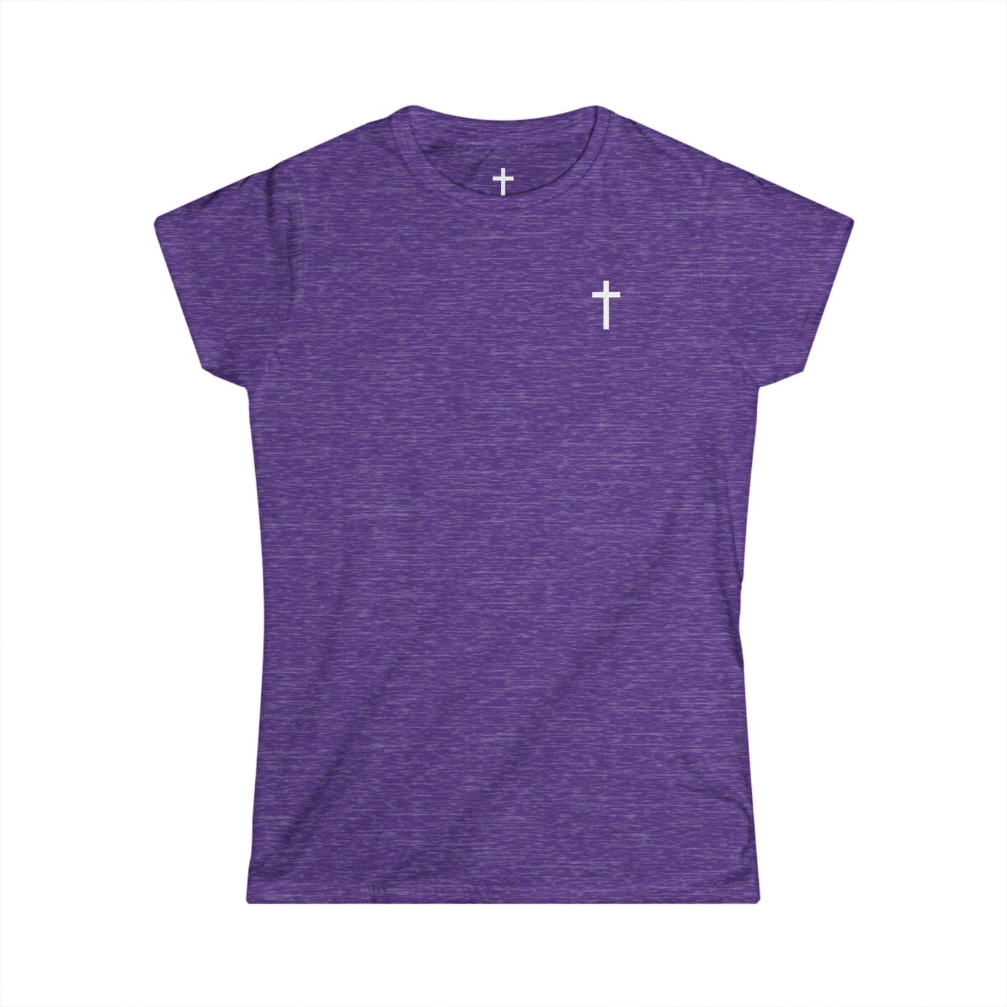 Women's Softstyle Tee with White Cross