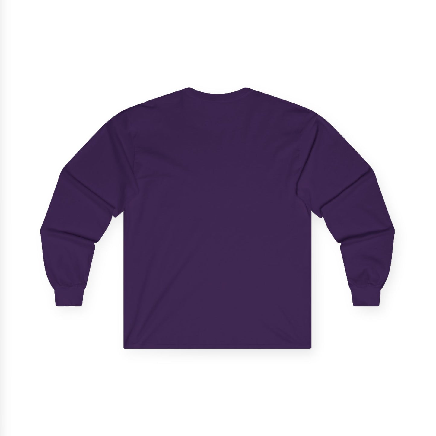 Unisex 100% Cotton Long Sleeve Tee with Black Cross