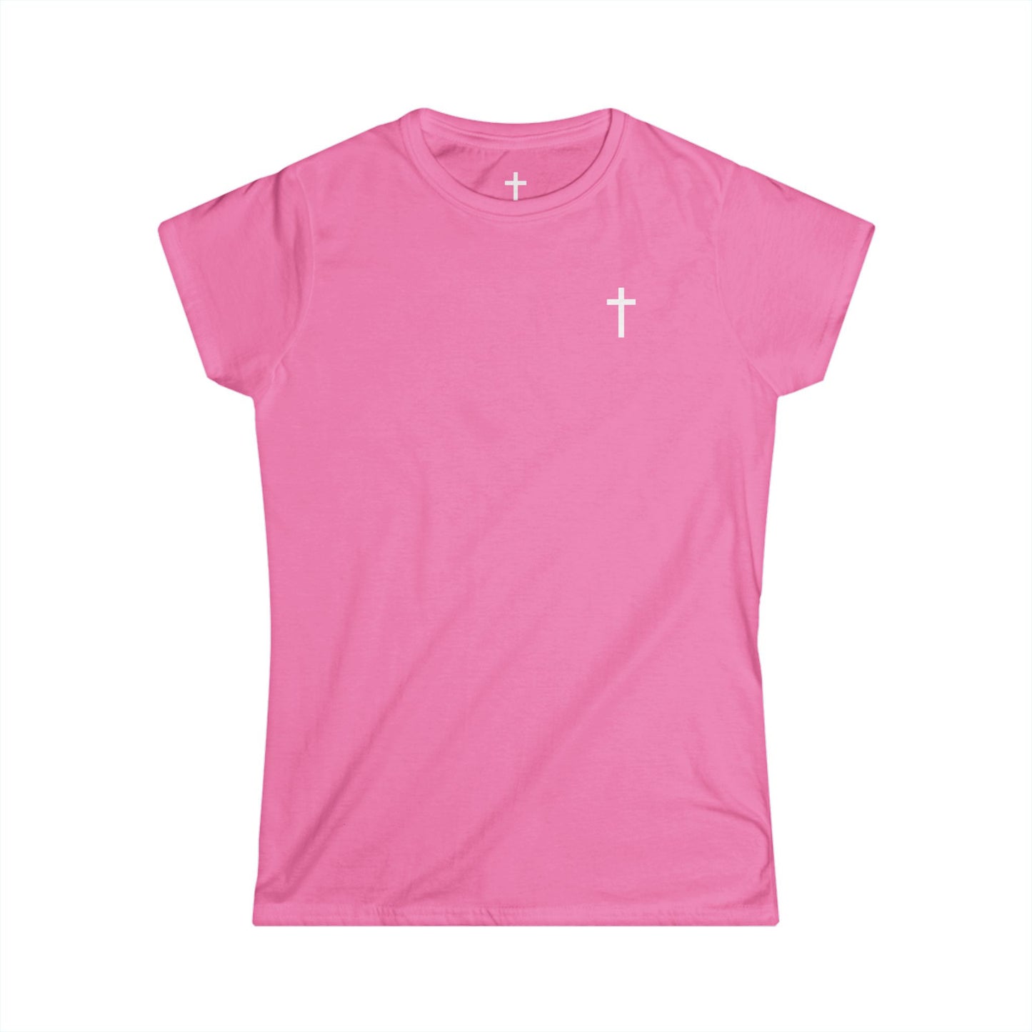 Women's Softstyle Tee with White Cross