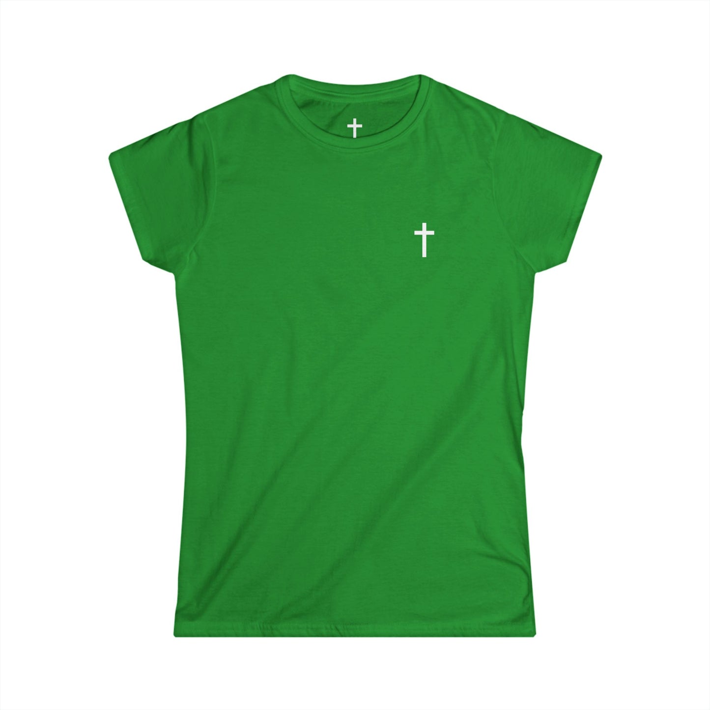 Women's Softstyle Tee with White Cross