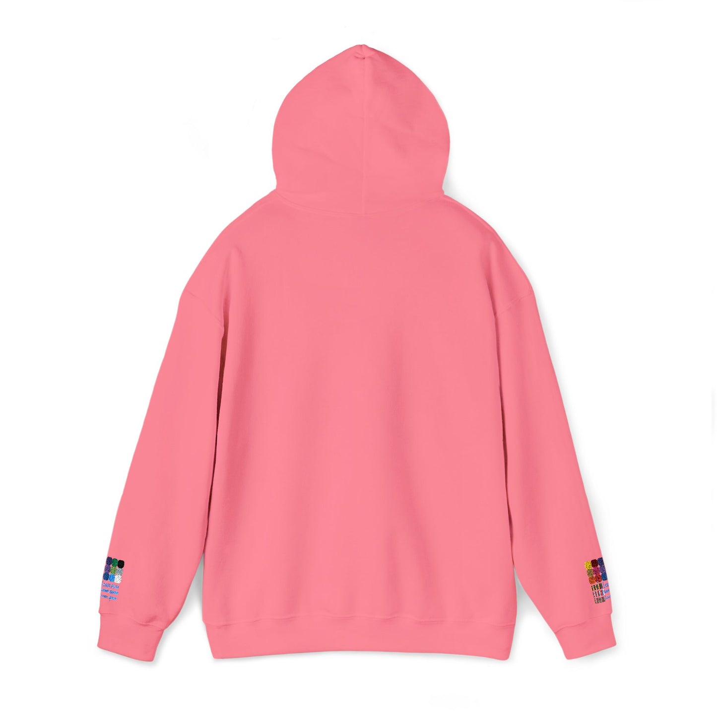 Unisex Embroidered White Cross Hooded Sweatshirt