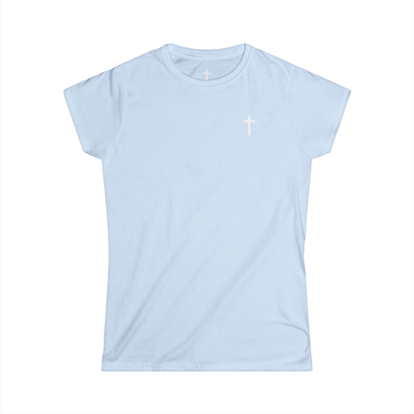 Women's Softstyle Tee with White Cross
