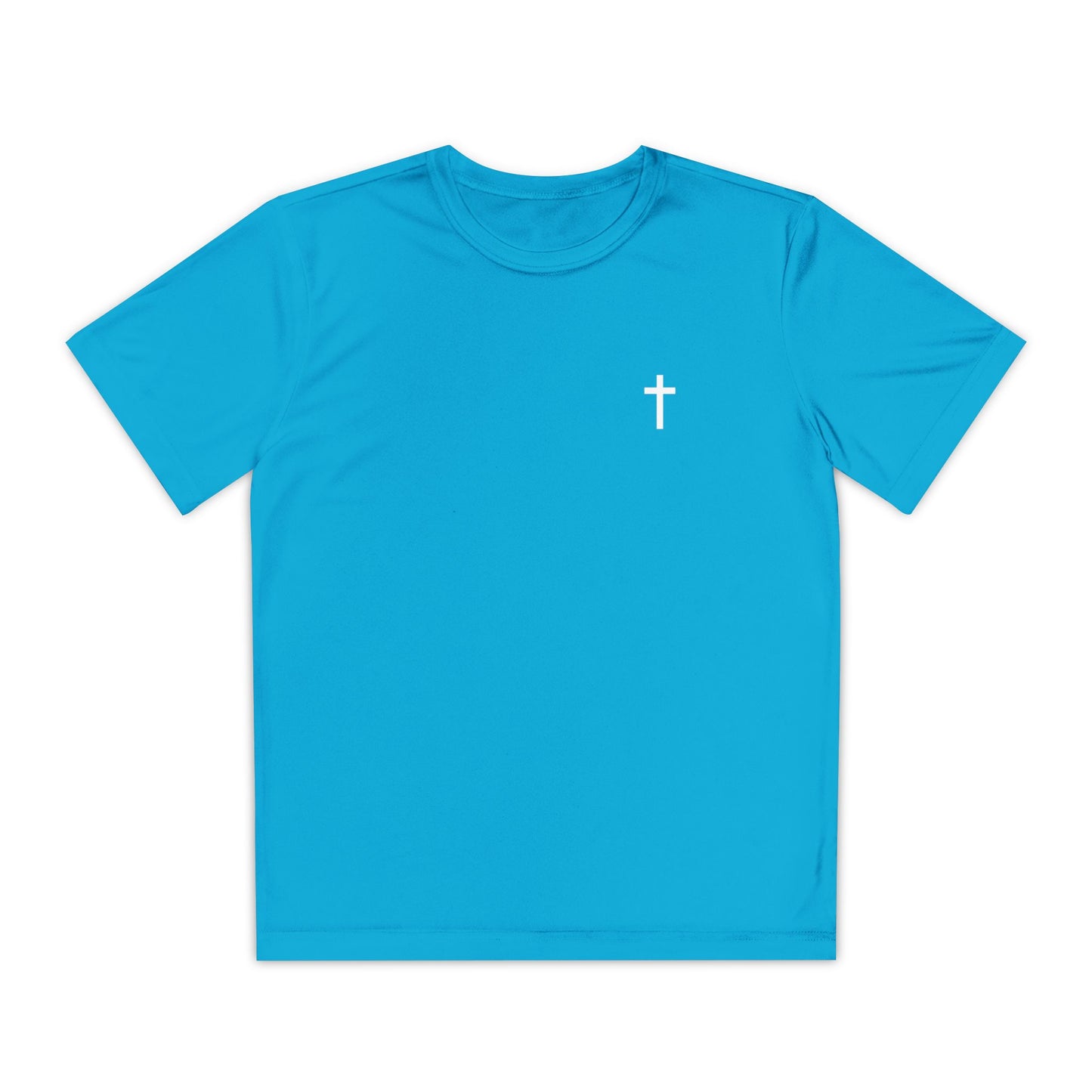 Youth Sport-Tek Tee with White Cross