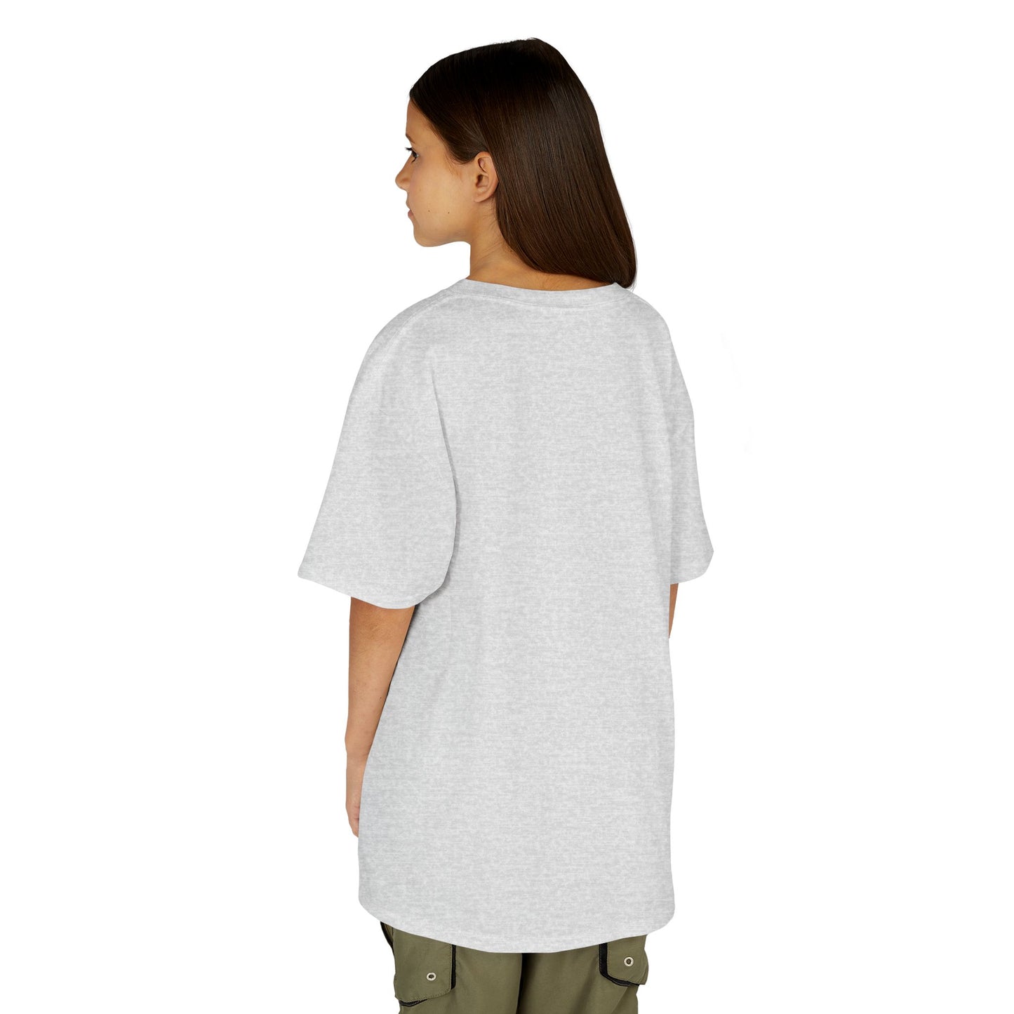 Kids Simple Christian T-Shirt with Black Cross (Gildan Product)