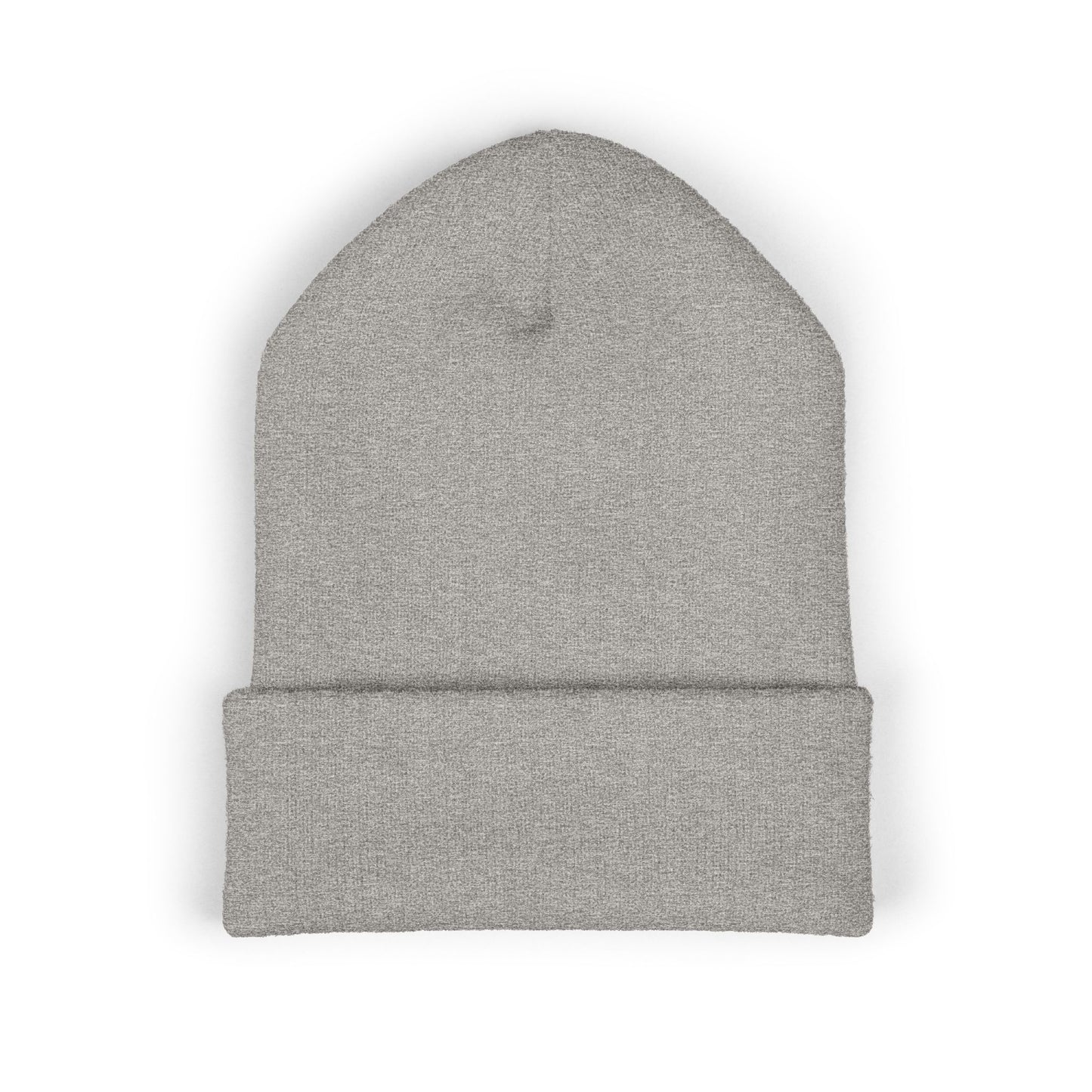 Classic White Cross Cuffed Beanie (Embroidery)
