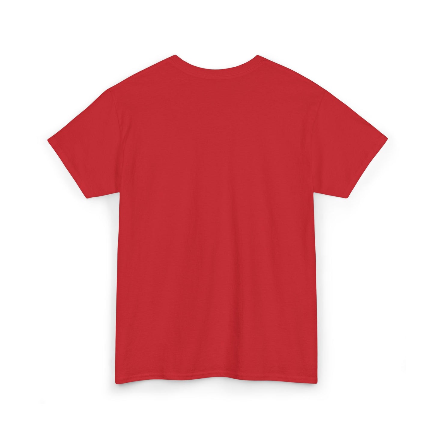 Unisex Heavy Cotton Tee with White Cross (Embroidered)