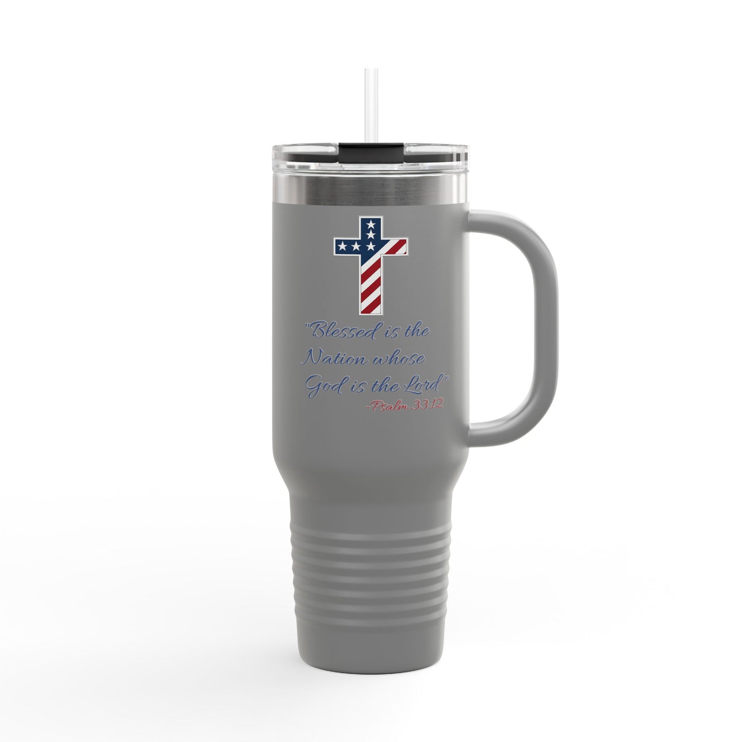 God Bless America Insulated Travel Mug, 40oz