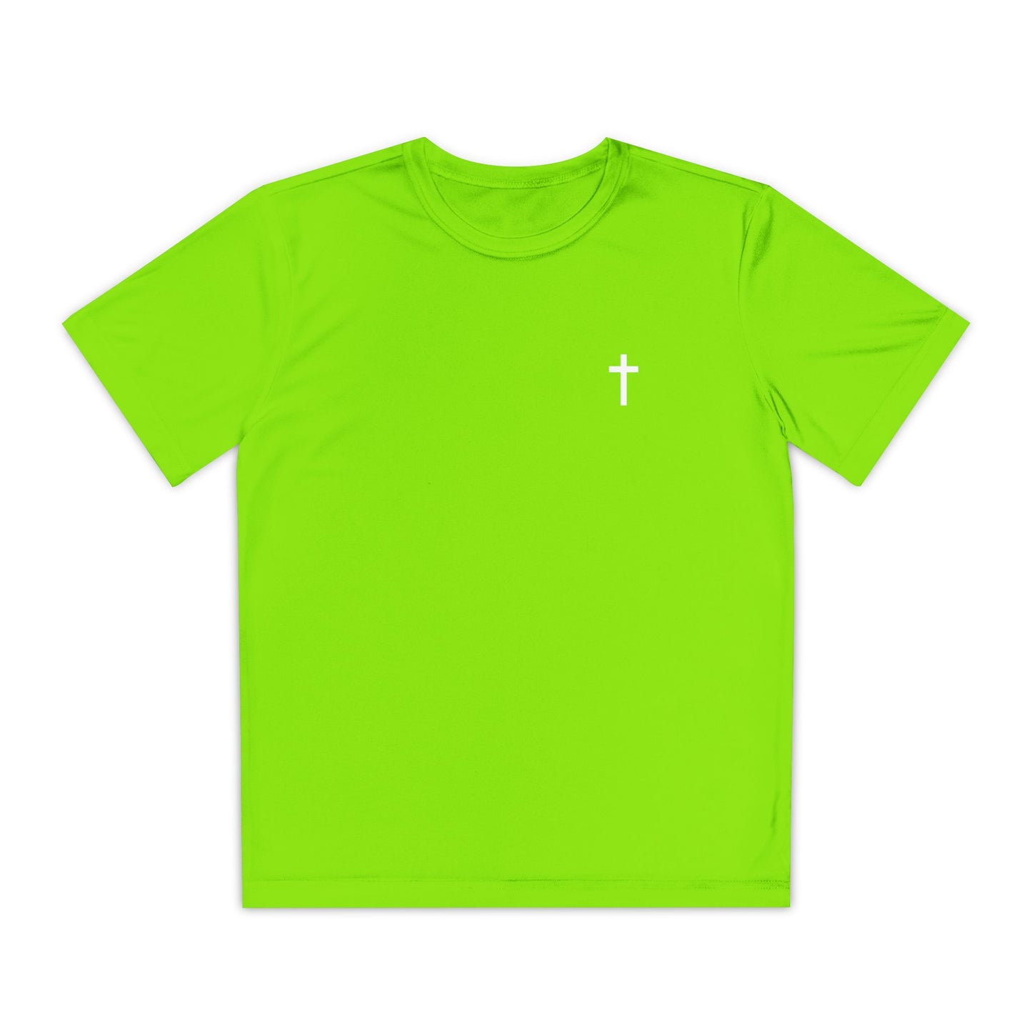 Youth Sport-Tek Tee with White Cross