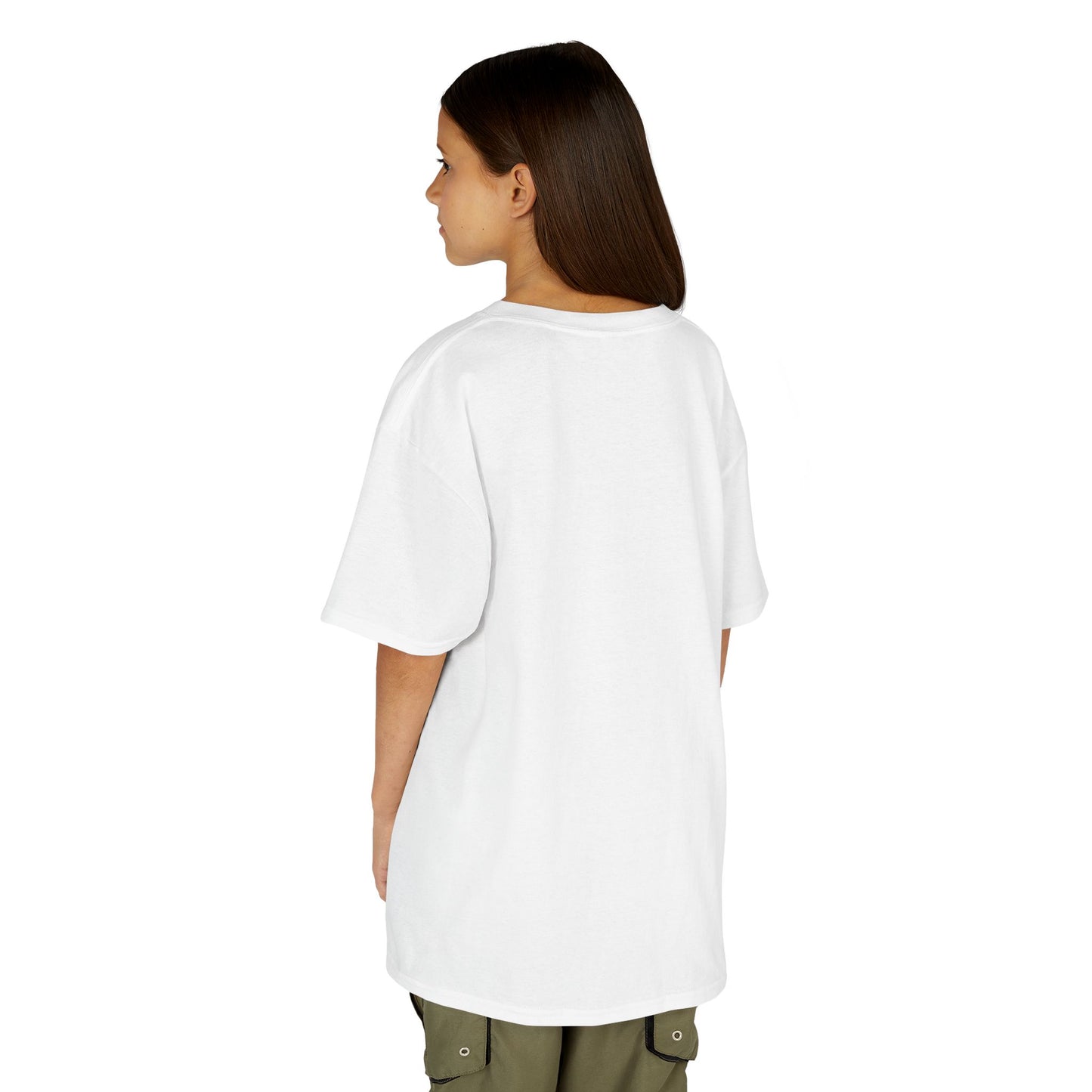 Kids Simple Christian T-Shirt with Black Cross (Gildan Product)