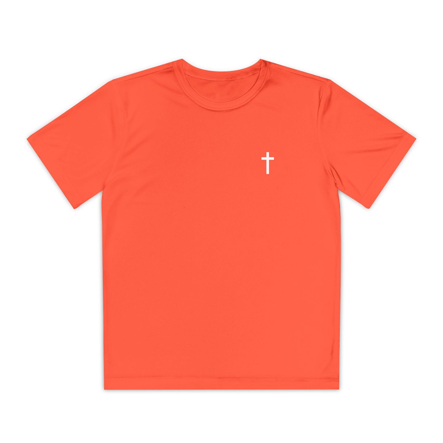 Youth Sport-Tek Tee with White Cross