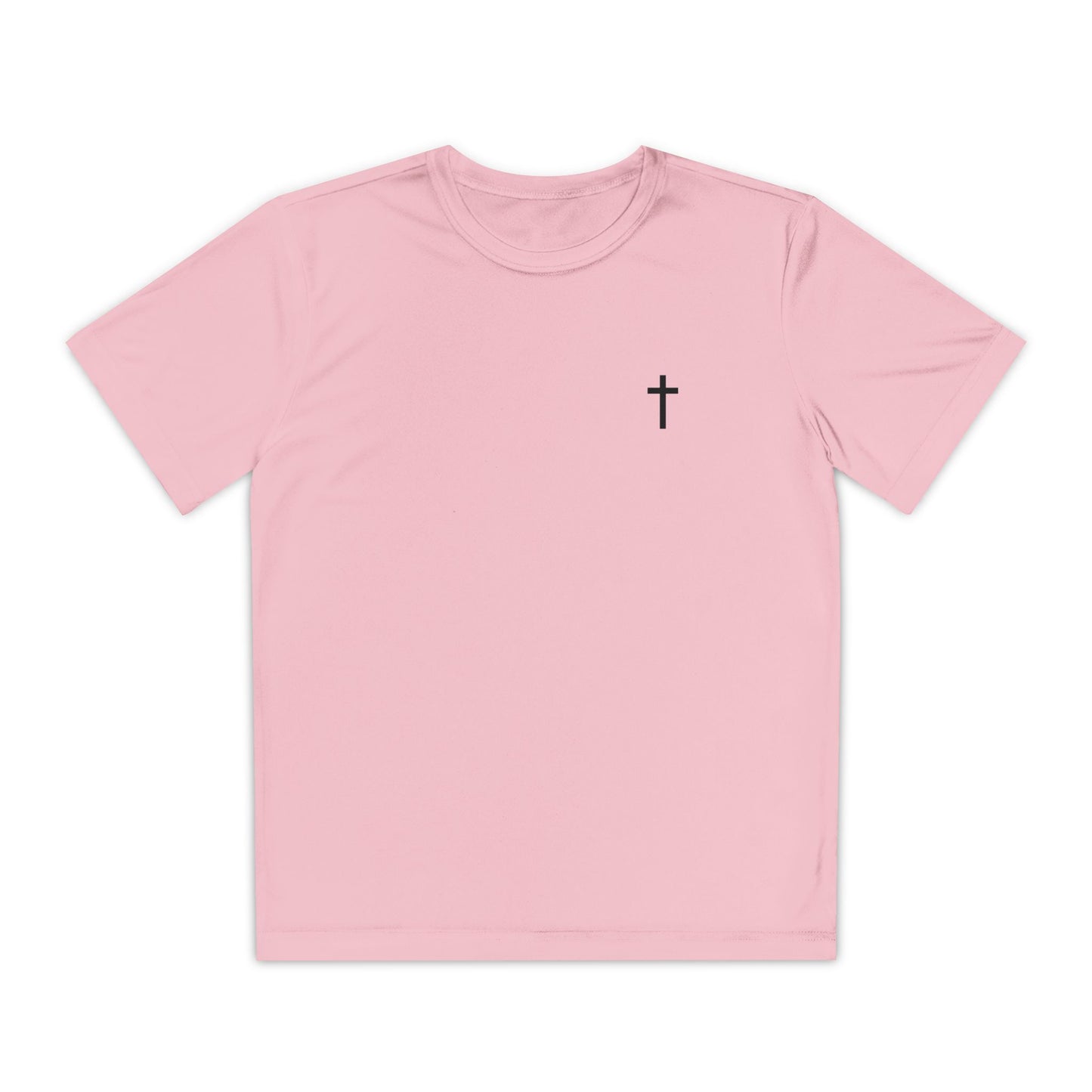 Youth Sport-Tek Tee with Black Cross