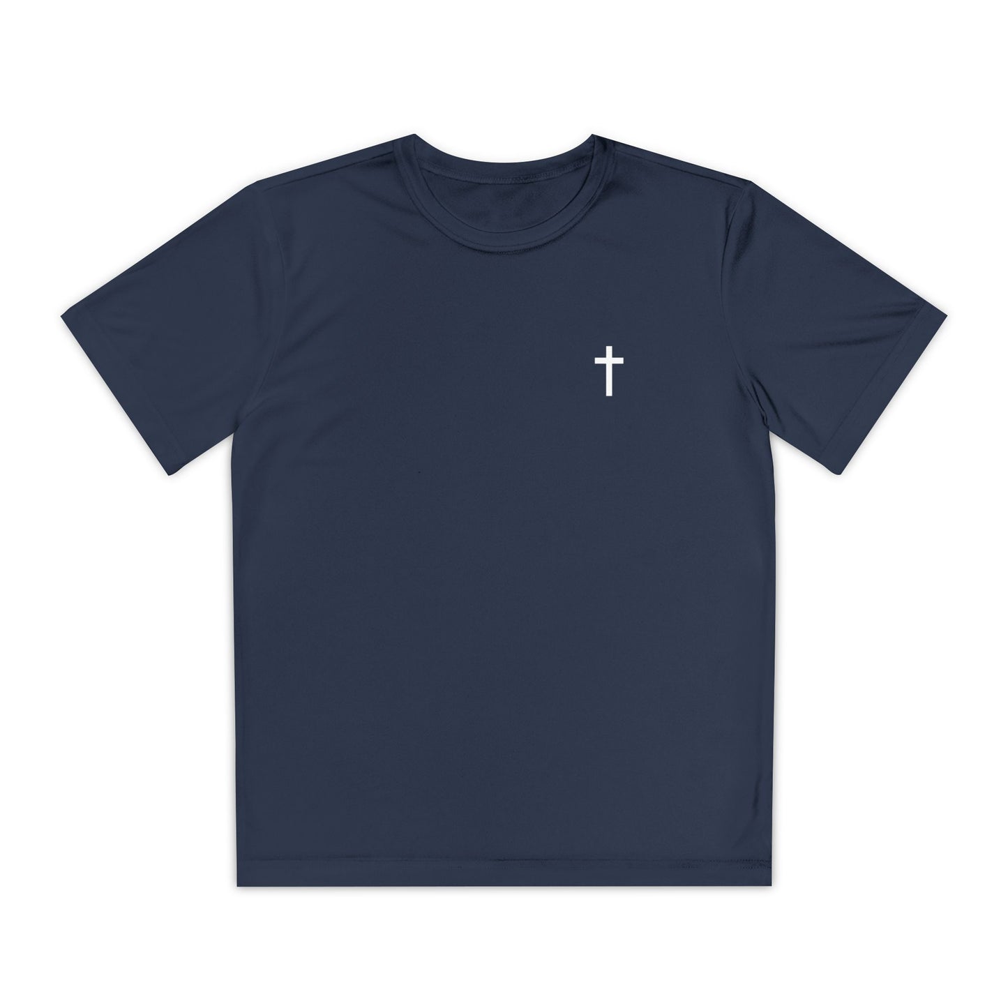 Youth Sport-Tek Tee with White Cross