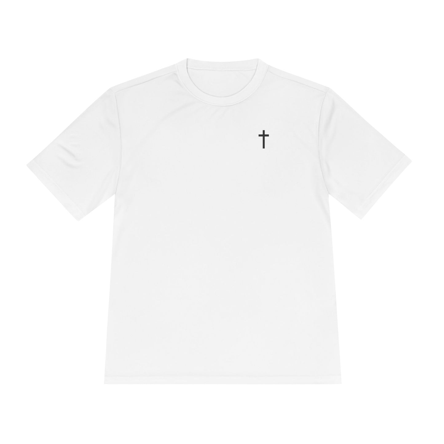 Sport-Tek Unisex Moisture Wicking Tee with Black Cross